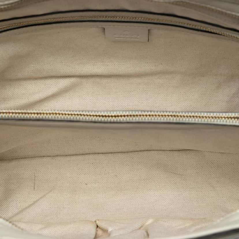 Gucci Guccissima Mayfair Tote White Leather Very good condition - Model View