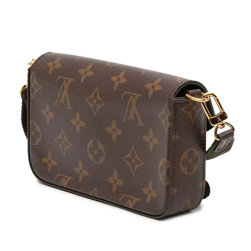 Louis Vuitton Monogram Felicie Strap And Go Brown Very good condition - Back View