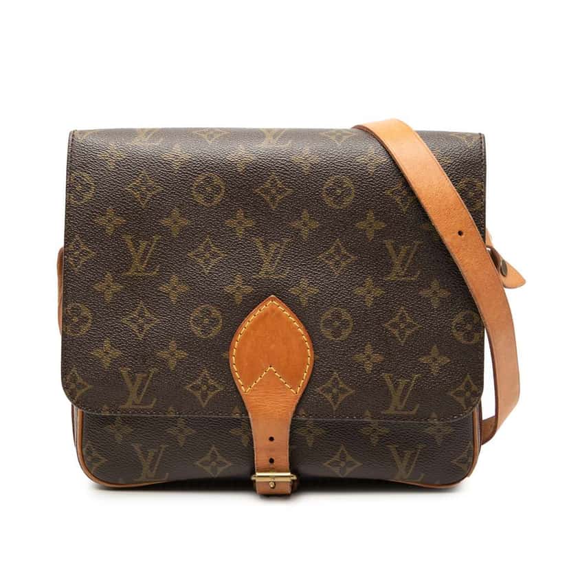 Louis Vuitton Monogram Cartouchiere GM Brown Fair condition - Front View