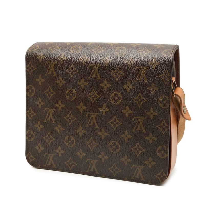 Louis Vuitton Monogram Cartouchiere GM Brown Fair condition - Back View