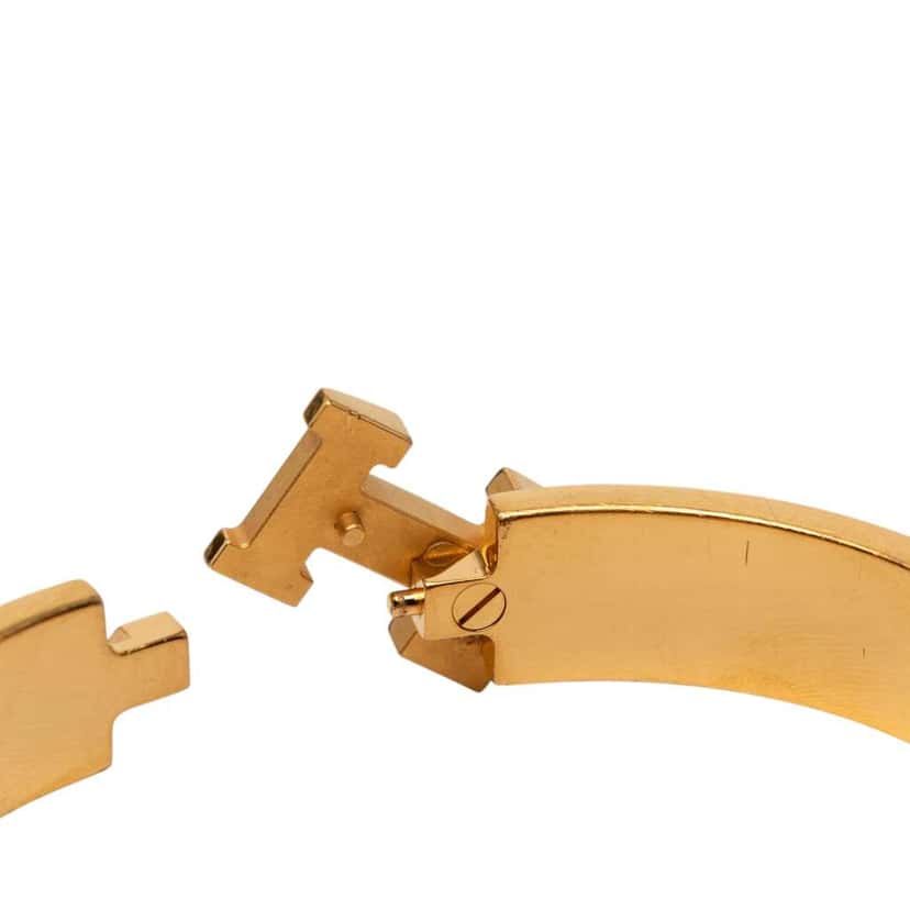 Hermès Narrow Enamel Clic H Bracelet PM Red Good condition - Box View