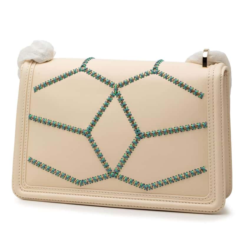 Bvlgari Leather Serpenti Forever Whipstitched Shoulder Bag Brown Leather Good condition - Back View