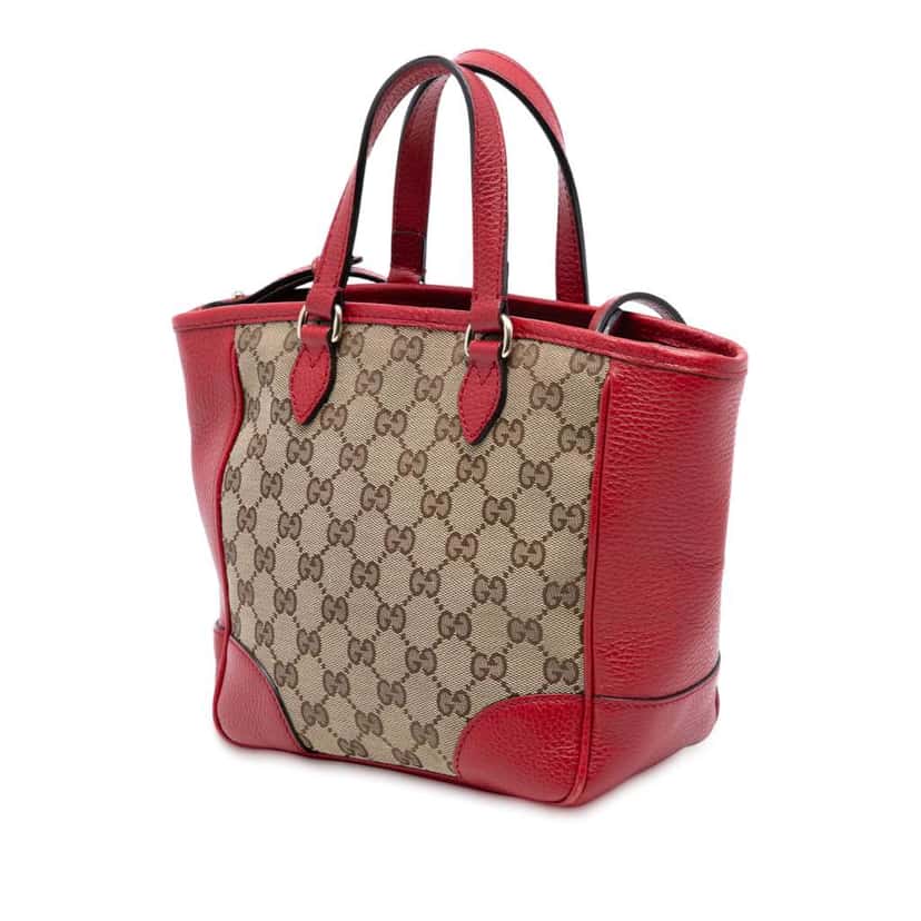 Gucci Small GG Canvas Bree Satchel Brown Canvas Very good condition - Back View