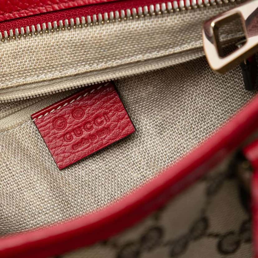Gucci Small GG Canvas Bree Satchel Brown Canvas Very good condition - Box View