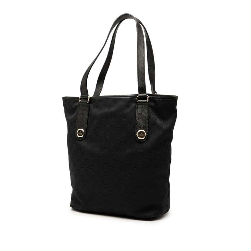 Gucci GG Canvas Charmy Tote Black Canvas Good condition - Back View