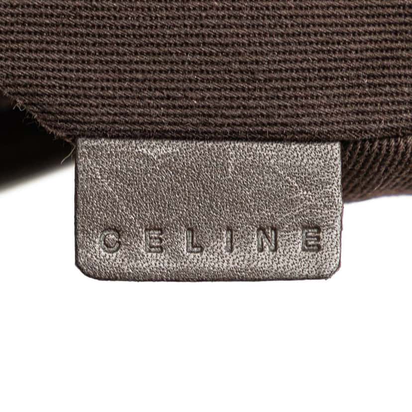 Celine C Macadam Suede Crossbody Brown Leather Good condition - Box View