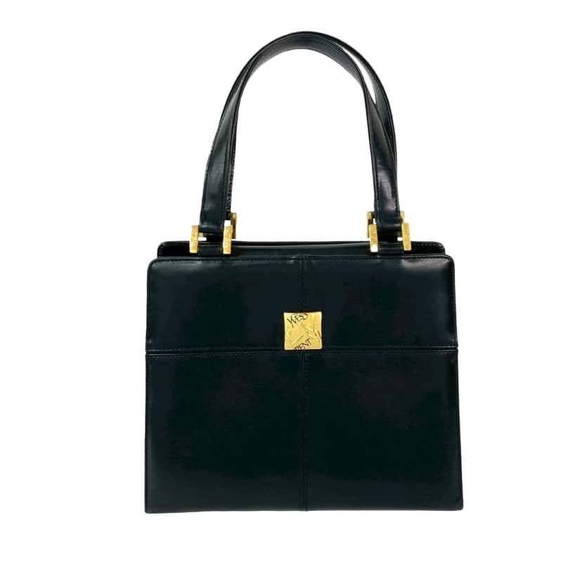 Saint Laurent Leather Handbag Black Leather Good condition - Front View