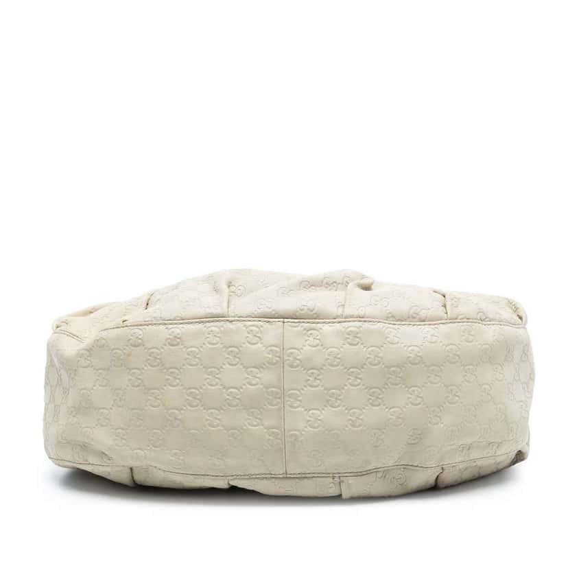 Gucci Guccissima Icon Bit Satchel White Leather Very good condition - Inside View