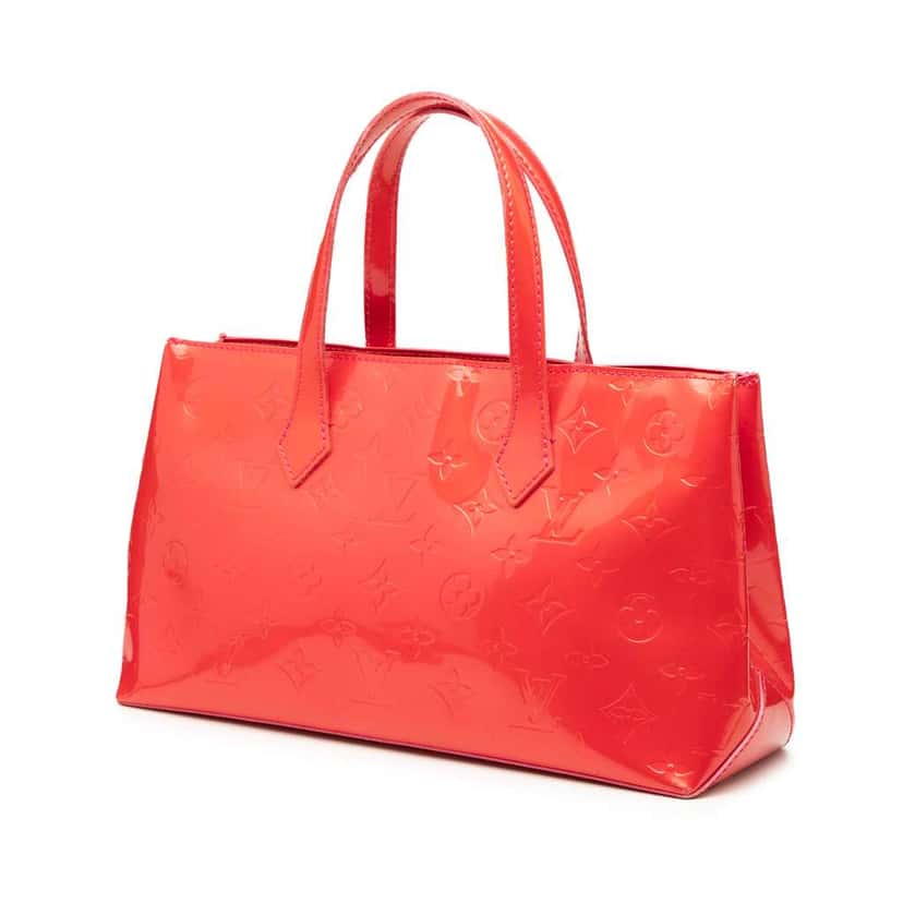 Louis Vuitton Monogram Vernis Wilshire PM Red Leather Good condition - Back View