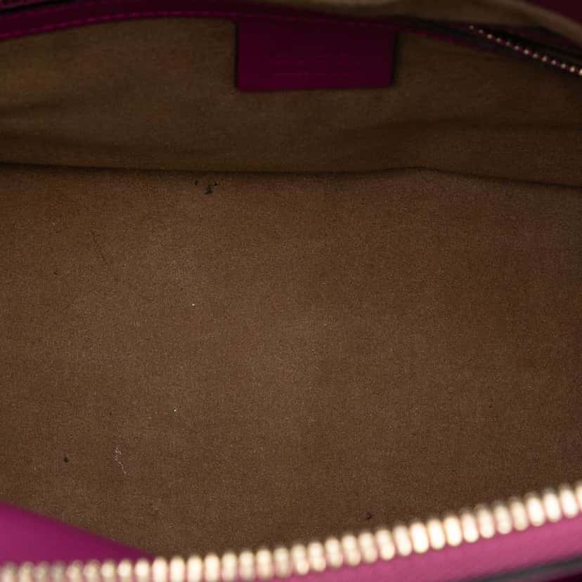 Gucci GG Supreme Linea A Satchel Brown Canvas Good condition - Model View