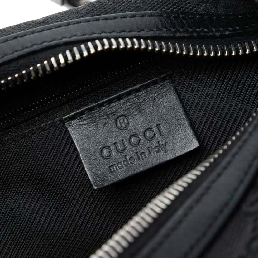 Gucci GG Canvas Shoulder Bag Black Canvas Good condition - Box View