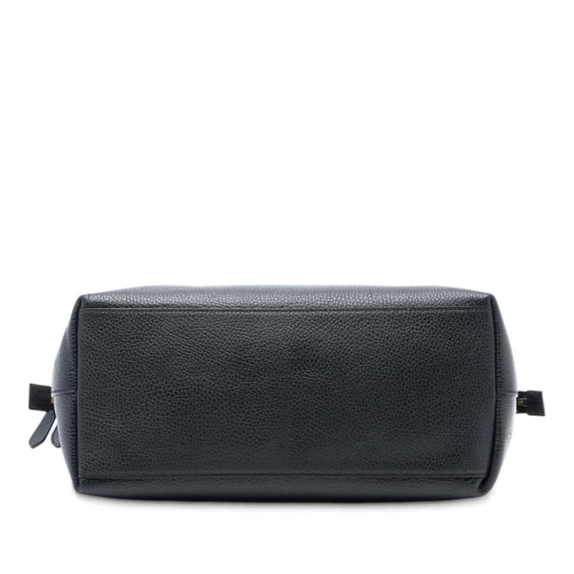 Gucci Medium Leather GG Charm Dome Satchel Black Leather Good condition - Inside View