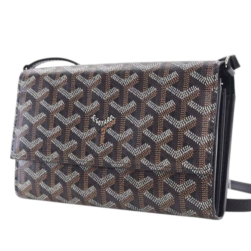 Goyard Goyardine Varenne Continental Wallet On Strap Black Canvas Good condition - Inside View