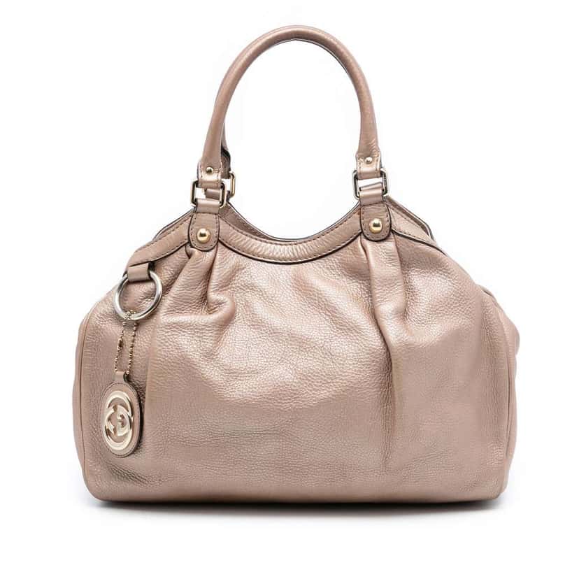 Gucci Medium Calfskin Sukey Tote Pink Leather Good condition - Front View