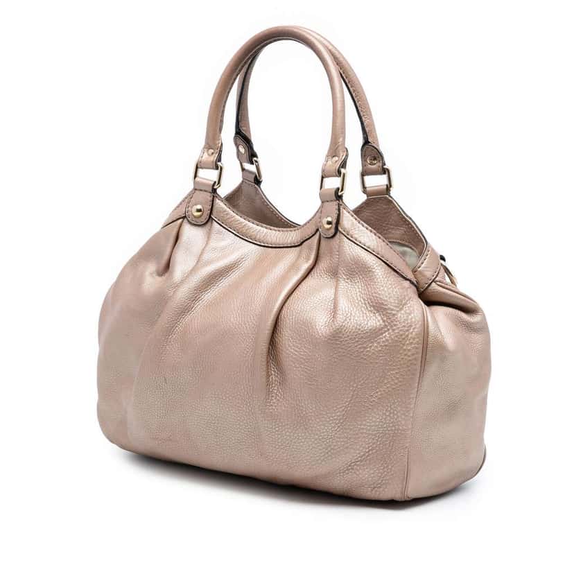 Gucci Medium Calfskin Sukey Tote Pink Leather Good condition - Back View