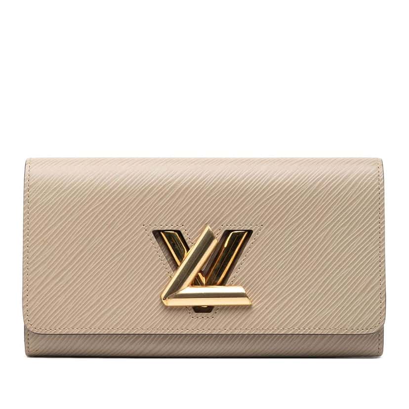 Louis Vuitton Epi Twist Long Wallet Brown Leather Good condition - Front View