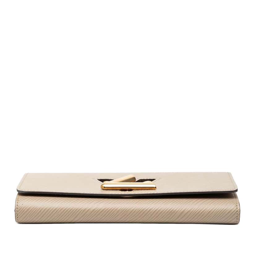 Louis Vuitton Epi Twist Long Wallet Brown Leather Good condition - Inside View