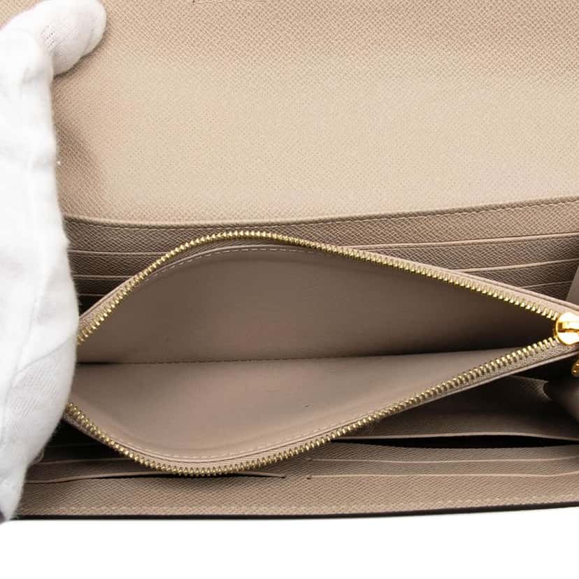 Louis Vuitton Epi Twist Long Wallet Brown Leather Good condition - Model View