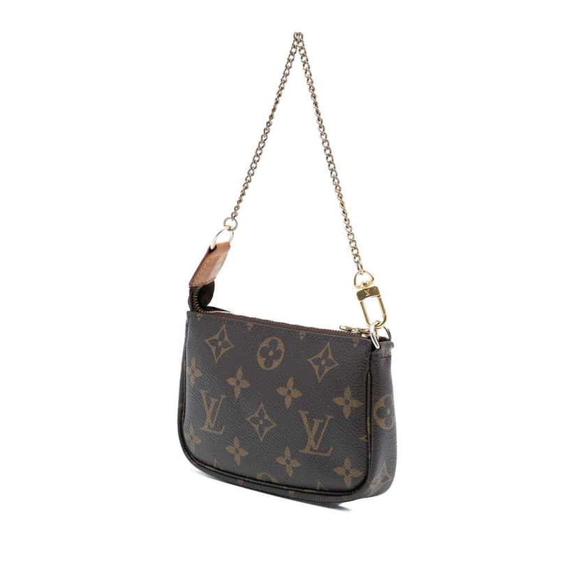 Louis Vuitton Monogram Mini Pochette Accessoires Brown Very good condition - Back View