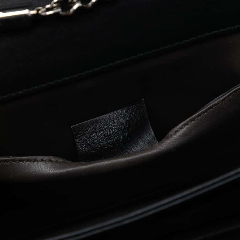 Gucci Small Polished Calfskin Interlocking G Dollar Crossbody Black Leather Very good condition - Box View