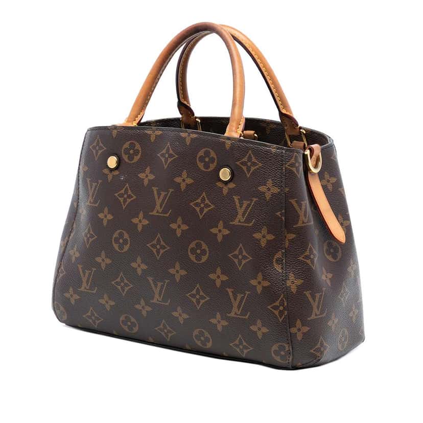 Louis Vuitton Monogram Montaigne BB Brown Good condition - Back View