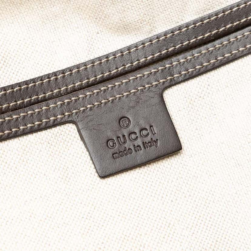 Gucci GG Supreme Briefcase Brown Canvas Good condition - Box View