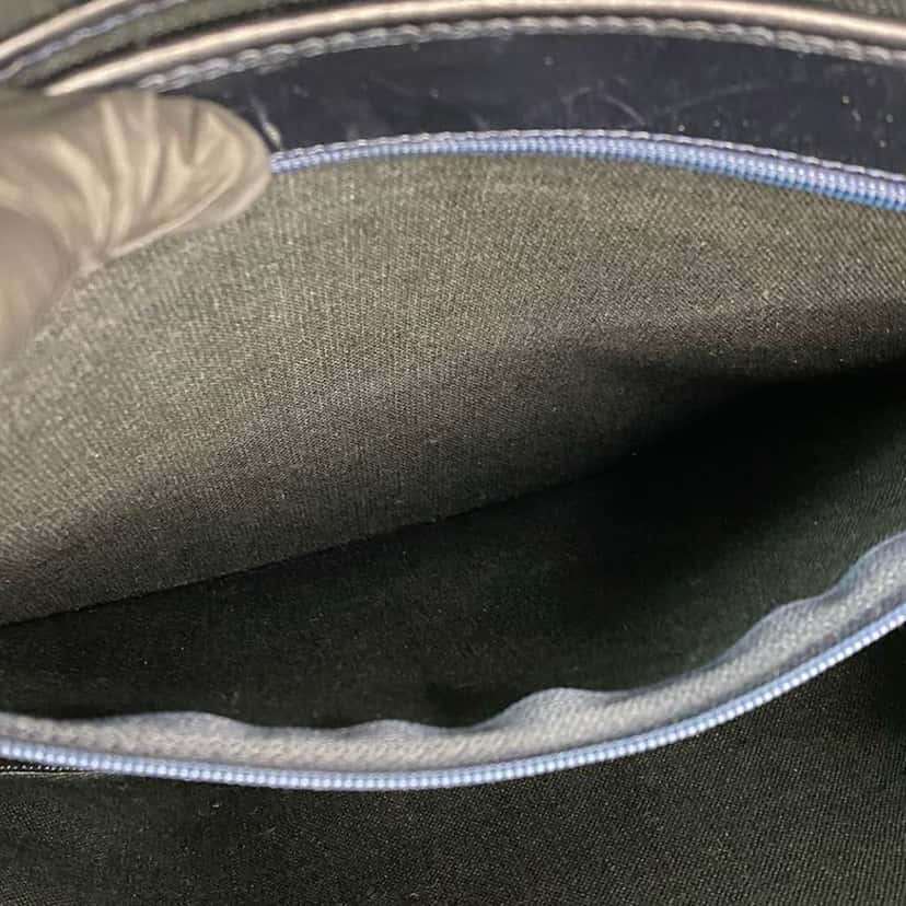 Dior Honeycomb Coated Canvas Shoulder Bag Blue Canvas Good condition - Model View
