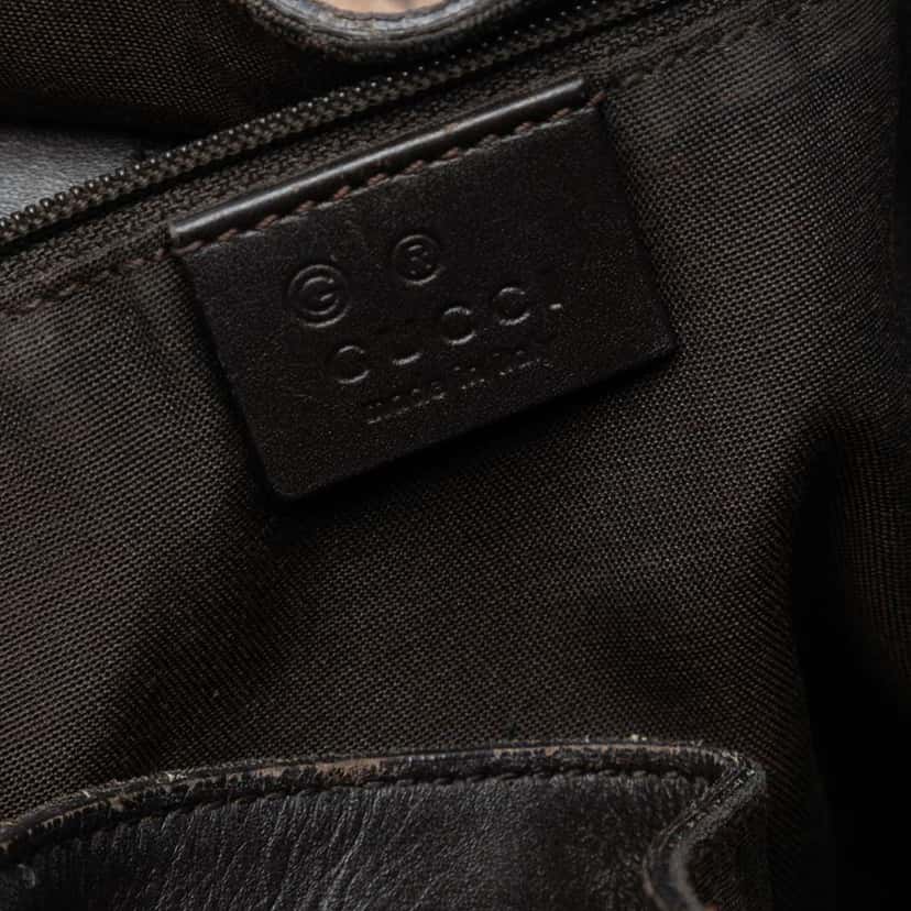 Gucci GG Canvas Abbey D Ring Convertible Satchel Brown Canvas Good condition - Box View