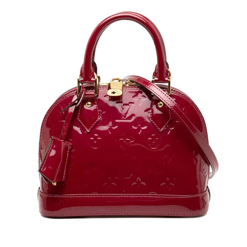 Louis Vuitton Monogram Vernis Alma BB Purple Leather Good condition - Front View