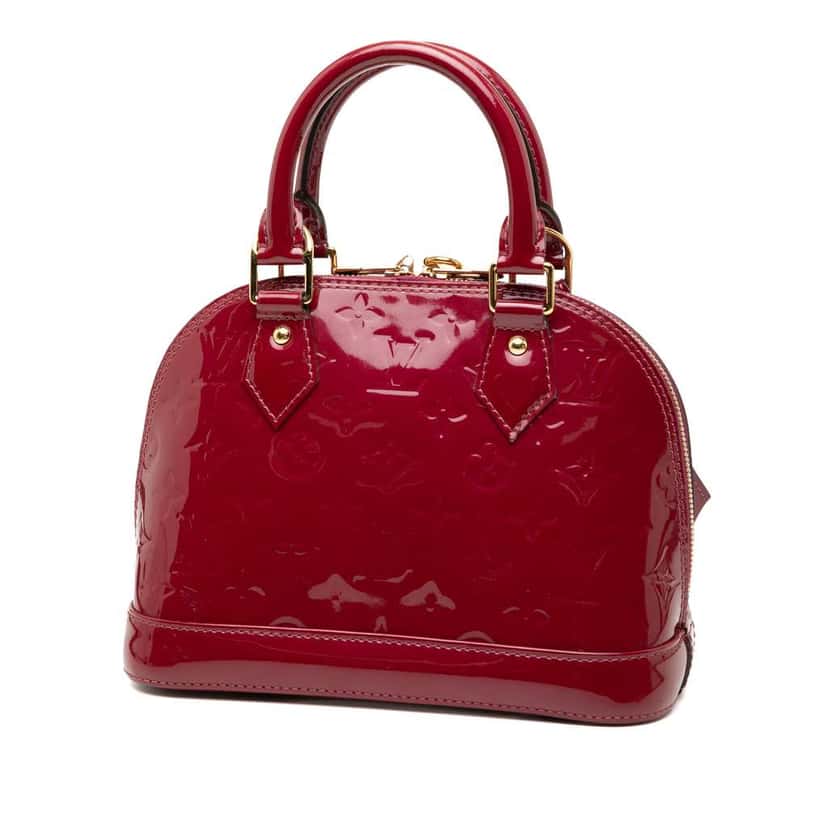 Louis Vuitton Monogram Vernis Alma BB Purple Leather Good condition - Back View