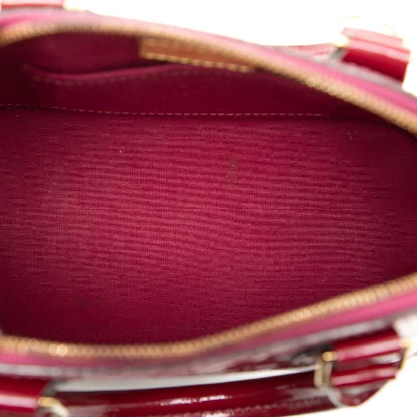 Louis Vuitton Monogram Vernis Alma BB Purple Leather Good condition - Model View