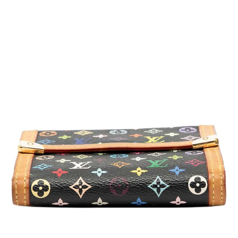 Louis Vuitton Monogram Multicolore Portefeuille Elise Trifold Wallet Black Very good condition - Inside View