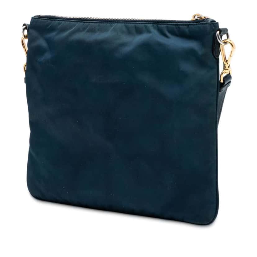 Prada Tessuto Fiocco Bow Crossbody Blue Very good condition - Back View