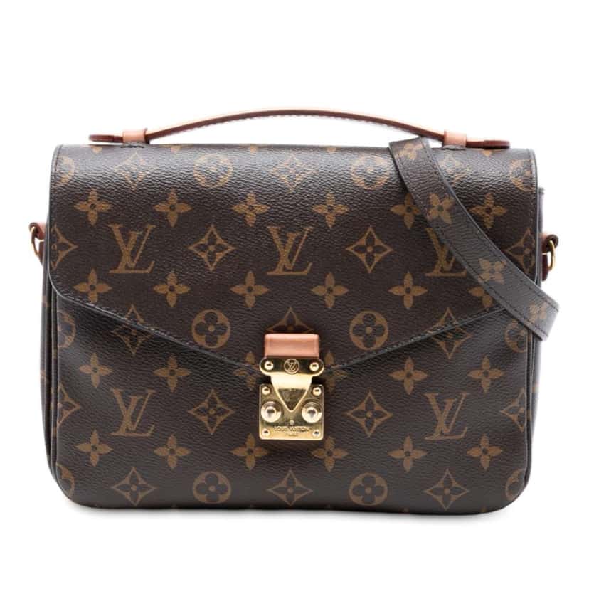 Louis Vuitton Monogram Pochette Metis Brown Good condition - Front View