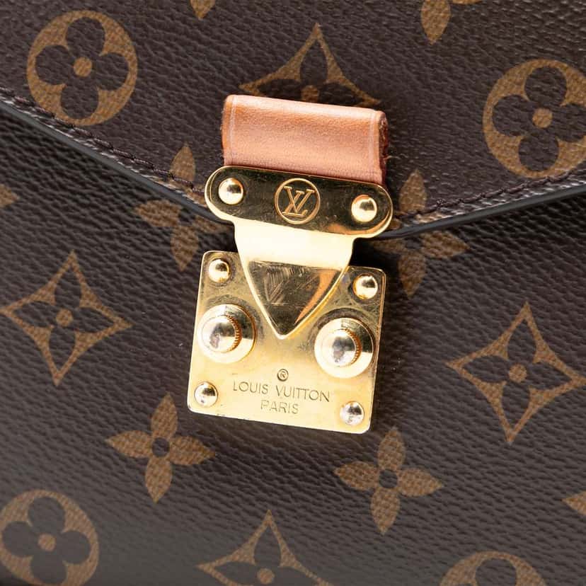 Louis Vuitton Monogram Pochette Metis Brown Good condition - Box View