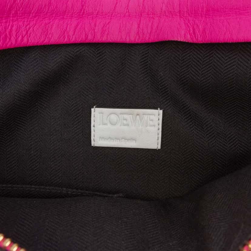 Loewe Bicolor Leather Anagram T Pouch Pink Leather Very good condition - Box View