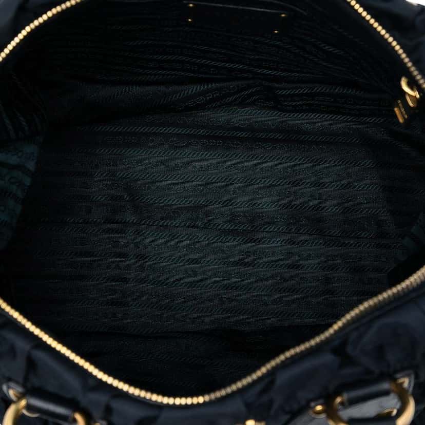 Prada Tessuto Gaufre Satchel Black Good condition - Model View