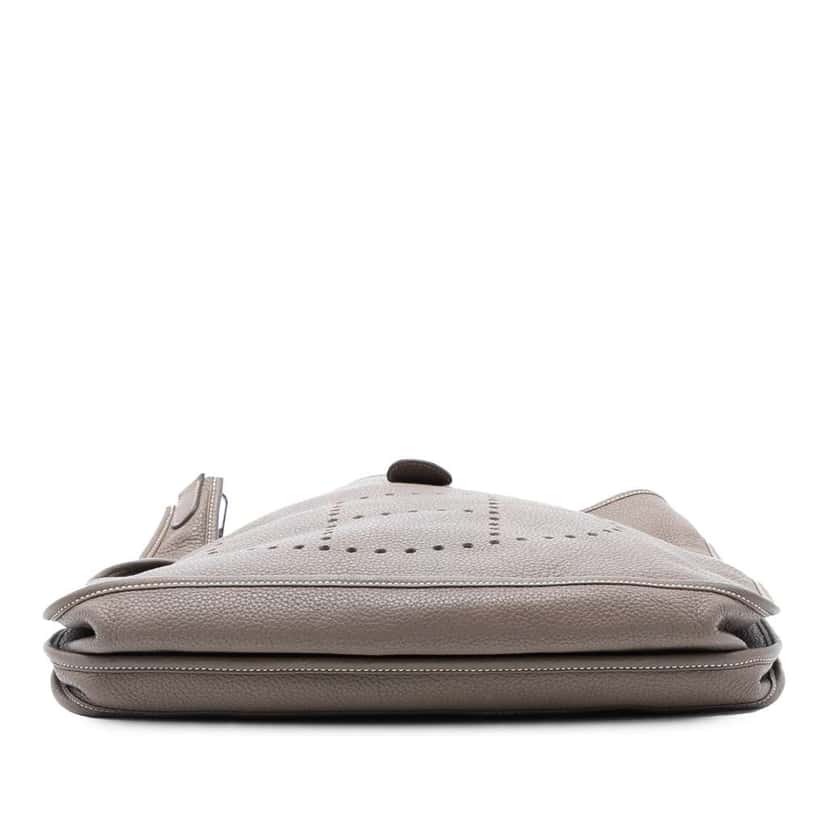 Hermès Clemence Evelyne II TGM Brown Leather Good condition - Inside View