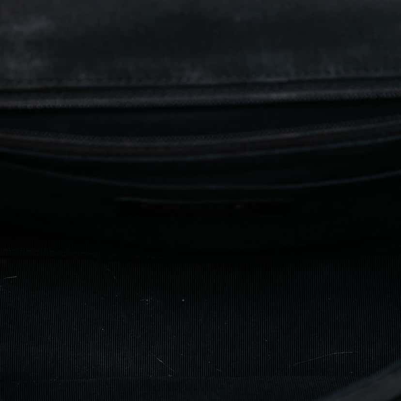 Chanel Limited Edition Medium Classic Quilted Nylon Floral Single Flap Black Good condition - Model View