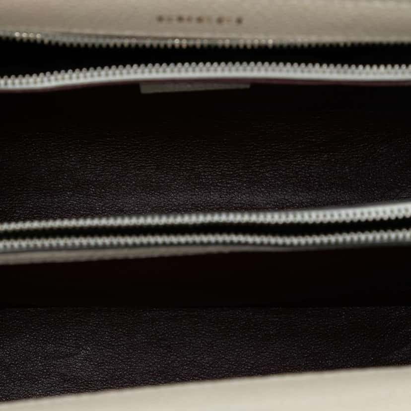 Gucci Small Grained Calfskin Zumi Top Handle Bag White Leather Very good condition - Model View