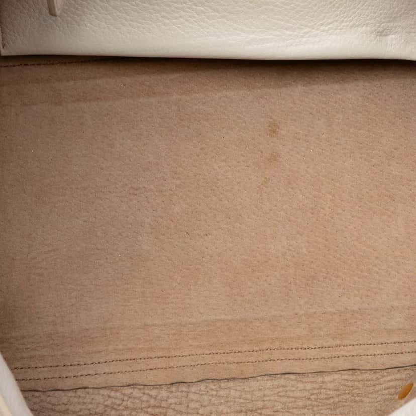 Miu Miu Cervo Deerskin East West Satchel White Leather Good condition - Model View