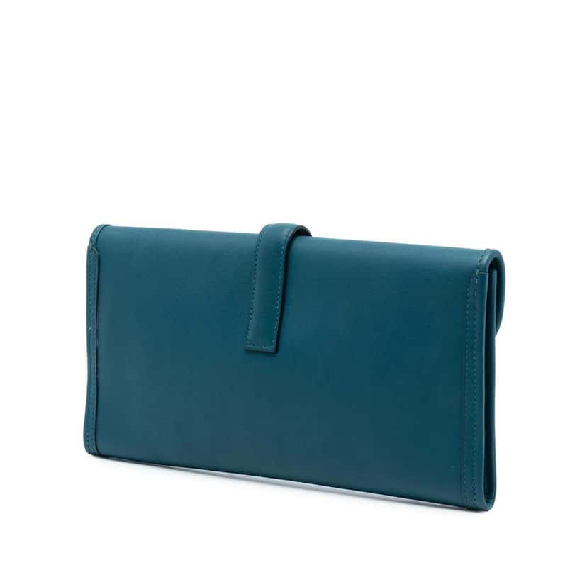 Hermès Swift Jige Elan 29 Blue Leather Good condition - Back View