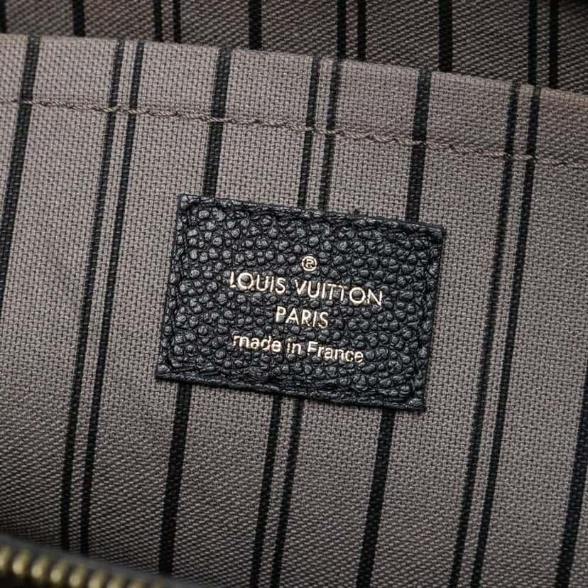Louis Vuitton Monogram Empreinte Montaigne GM Black Leather Good condition - Box View