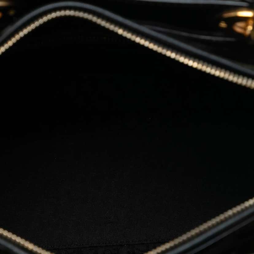 Dior Large Patent Cannage Lady Dior Black Leather Good condition - Model View