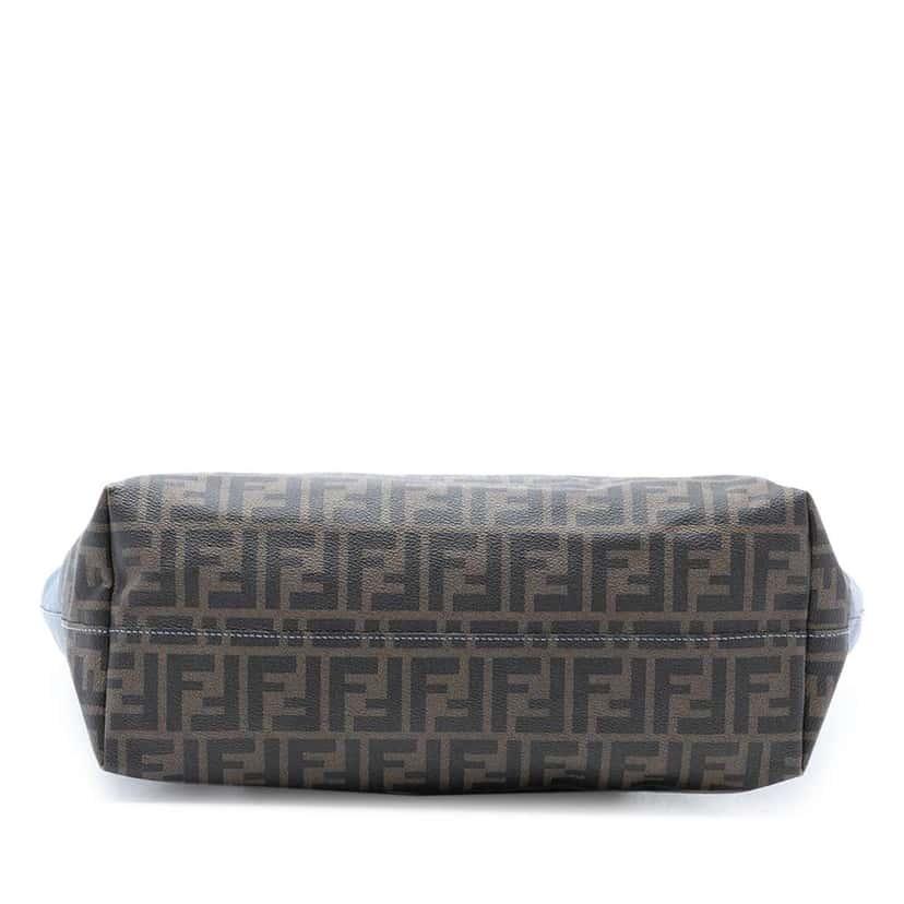 Fendi Medium Ombre Zucca Spalmati Roll Tote Blue Canvas Good condition - Inside View