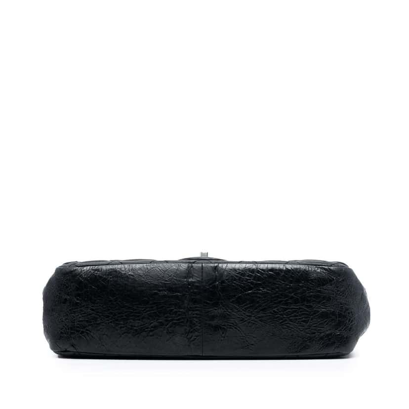 Chanel Medium Iridescent Calfskin In The Mix Flap Black Leather Good condition - Inside View