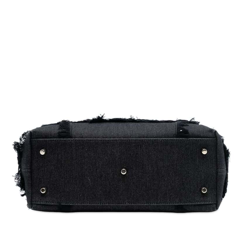 Dior Denim Patch D Light Satchel Black Denim Very good condition - Inside View