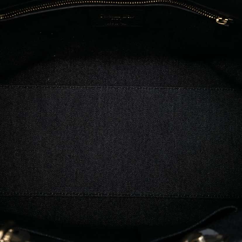Dior Denim Patch D Light Satchel Black Denim Very good condition - Model View