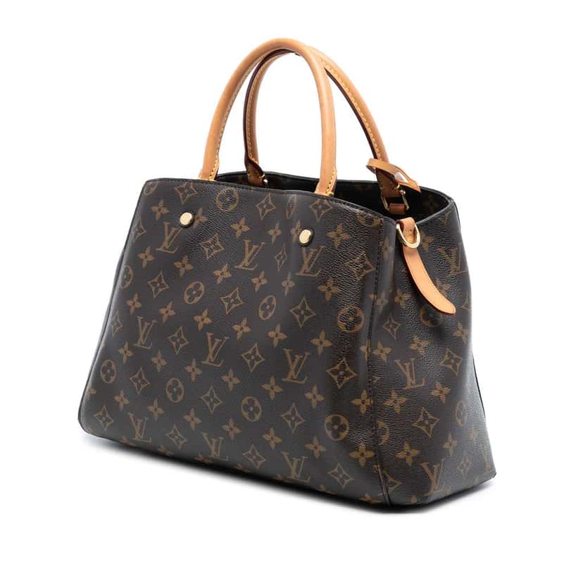 Louis Vuitton Monogram Montaigne MM Brown Good condition - Back View