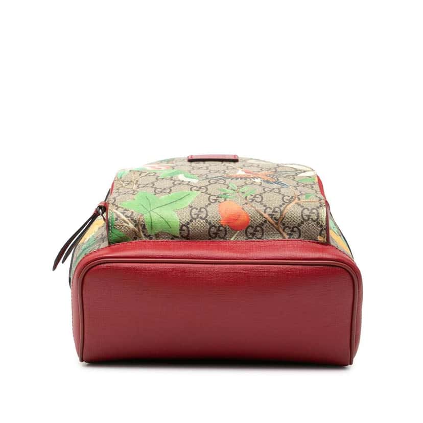 Gucci Small GG Supreme Web Tian Backpack Brown Canvas Good condition - Inside View